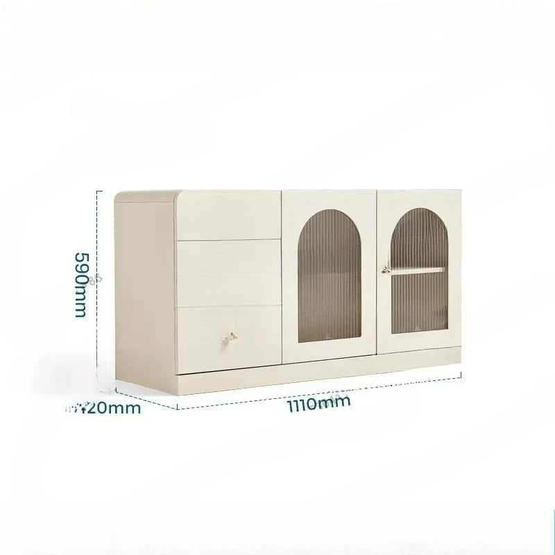 bedroom cream style dressing chest integrated small apartment storage storage makeup table