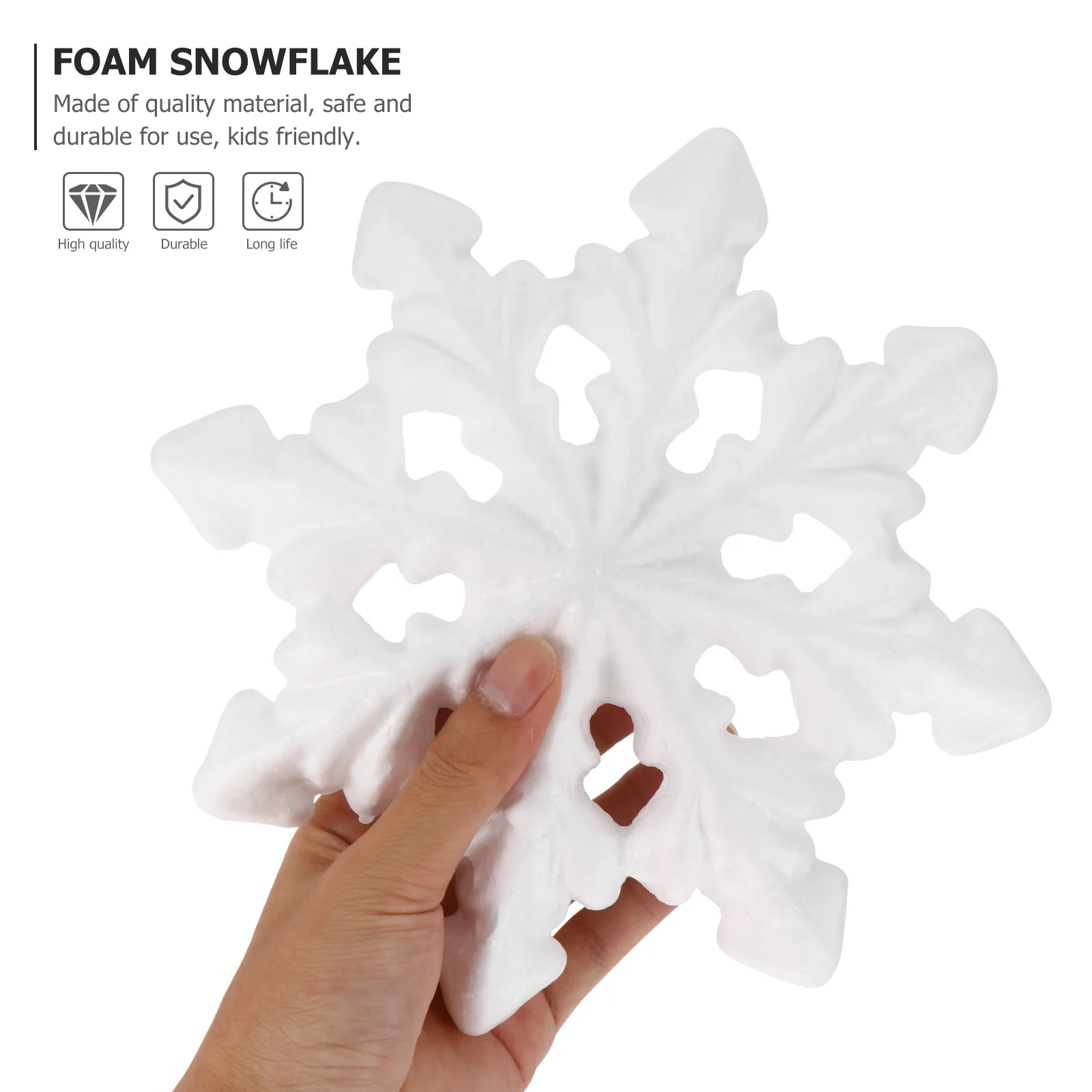 

5pcs Foam Balls Snowflake Diy Craft Sheets Holiday Christmas Decoration Kids Creative Play Activity Home Party Supplies