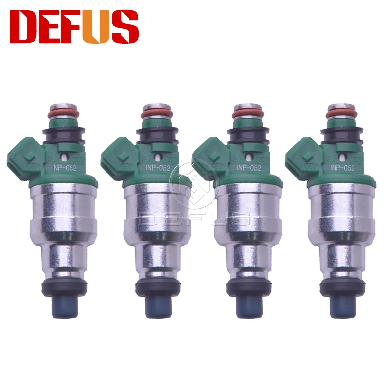 

DEFUS 4pcs Wholesale Original Quality Fuel Injector Nozzle OEM INP-052 for 1989-1990 DODGE-MITSUBISHI V4 2.4L Engine Injectors