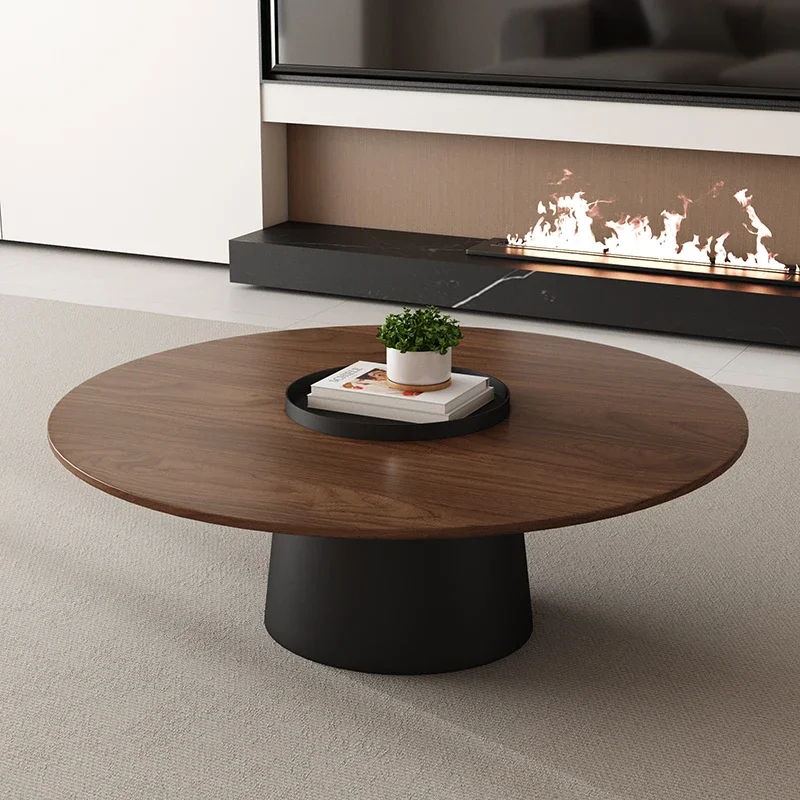 이탈리아 미니멀리스트 원목 커피 테이블