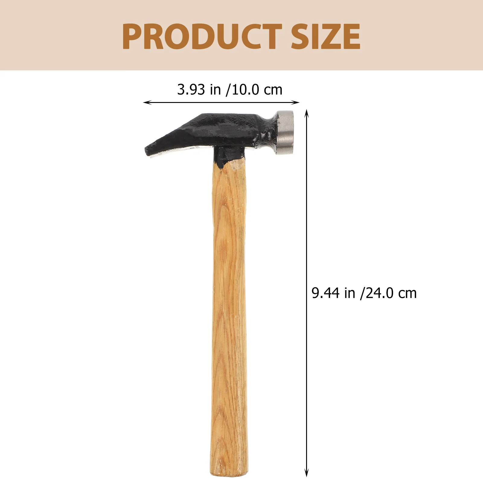

Lightweight Wood Handle Hammer Anti-Slip Shoe Repair Tool Durable Manual Hammer For Sole Tack Diy Crafting Household Use