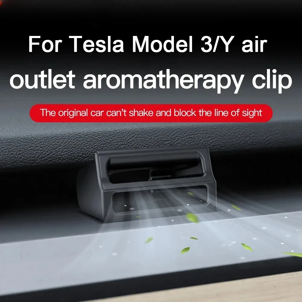 

Для Tesla Model Y 2021-2024 зажим для ароматерапии с воздуховыпускным отверстием, аксессуары для салона электромобиля