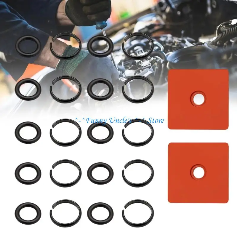 E7CD 3/8 Drive Head Install Aid for Impact Tool Service, 10 Retainer and Seal Replacement Packs Included for Routine Care