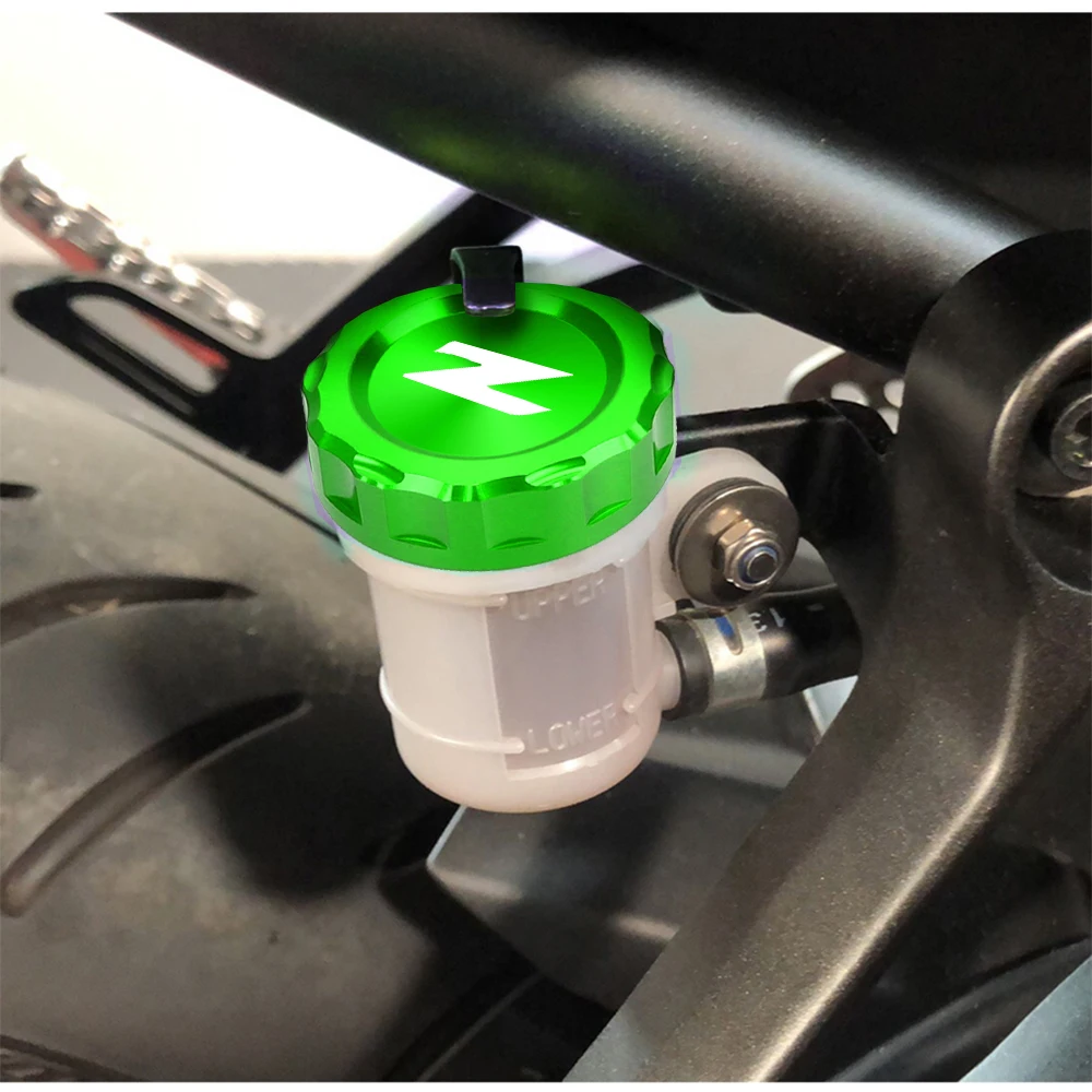 Motorcycle Accessories Rear Brake Fluid Tank Cap Cover Brake Reservoir For Kawasaki Z900 Z650 Z800 Z750 Z250 Z1000 Z1000SX Z400
