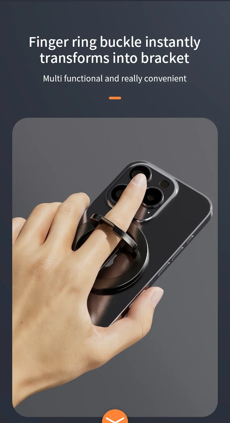 Für MagSafe Doppelseitige Magnetische Telefon Ring Halter Tragbare Falten Handys Ständer Telefon Zubehör Unterstützung Halterung Grip Tok – Detail 4
