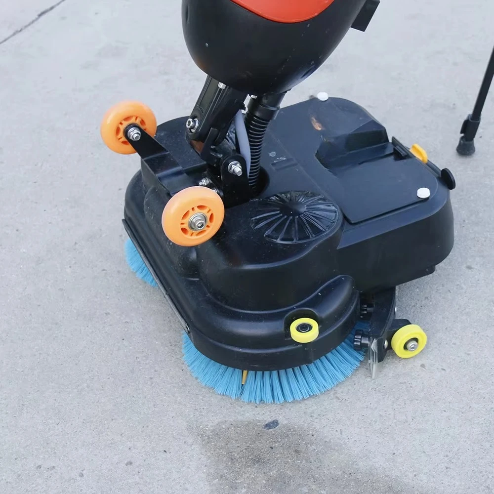 Hand-push Electric Floor Cleaning Machine Ride on Sweeper with Integrated Walk-Behind Lithium Battery Floor Scrubber