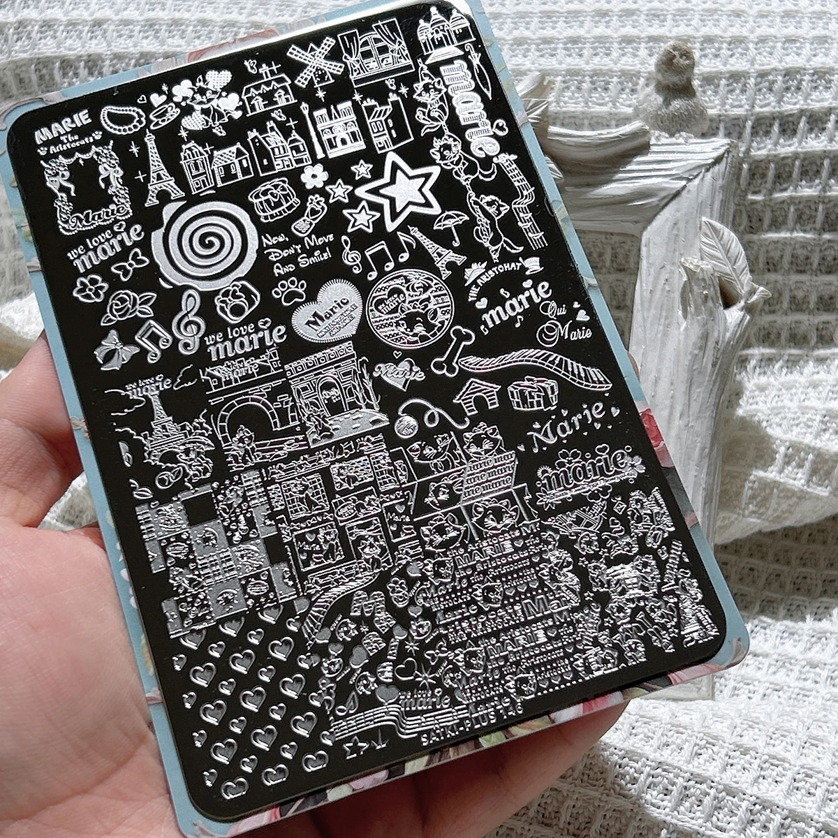 

Пластина для штамповки ногтей, Стальная пластина для штамповки, Шаблон для украшения ногтей без покраски для начинающих, Гель для штамповки, Форма для лака для ногтей, Шаблон для штамповки ногтей, Прозрачная переносная силиконовая пластина, Инструмент для