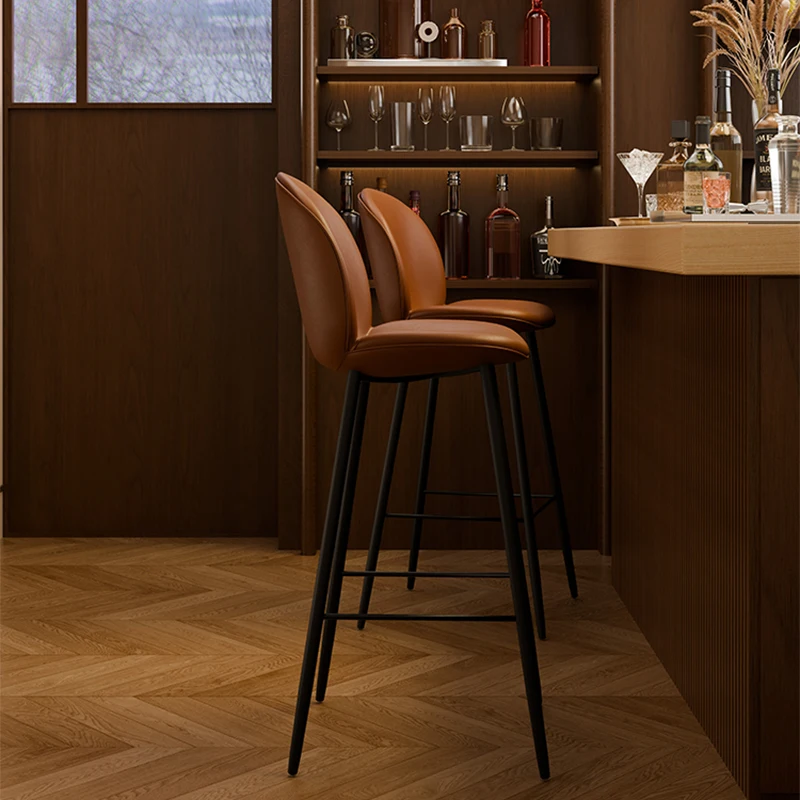 ออกแบบกลับเก้าอี้บาร์หรูหราทันสมัยสบายเคาน์เตอร์Simpleเก้าอี้บาร์คุณภาพสูงผู้ใหญ่Chaise De Barอินเทรนด์เฟอร์นิเจอร์