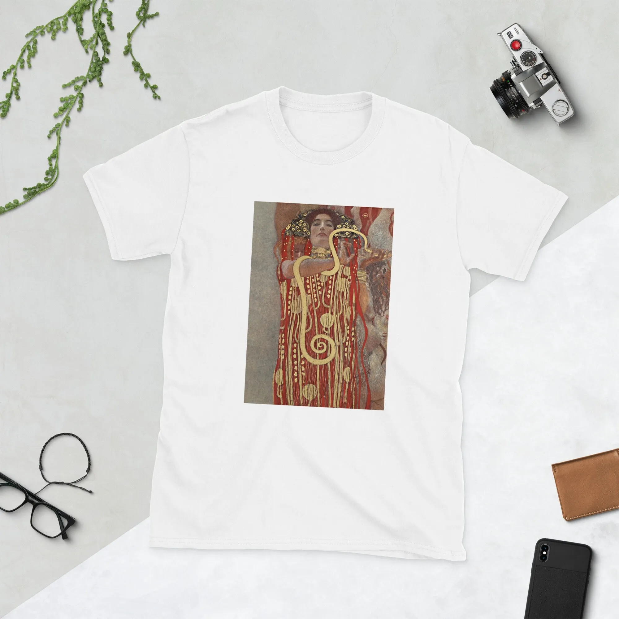 

Gustav Klimt Hygieia 1907, Unisex Tshirt, Famous Painting Unique and Stylish T-shirts for Men and Women Elevate Your Style