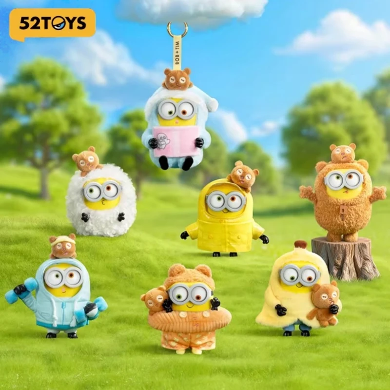 

52TOYS Bob Tim Minions Good Friends Together Series Blind Box, милая виниловая фигурка, аниме-подвеска, детская игрушка, подарок на день рождения