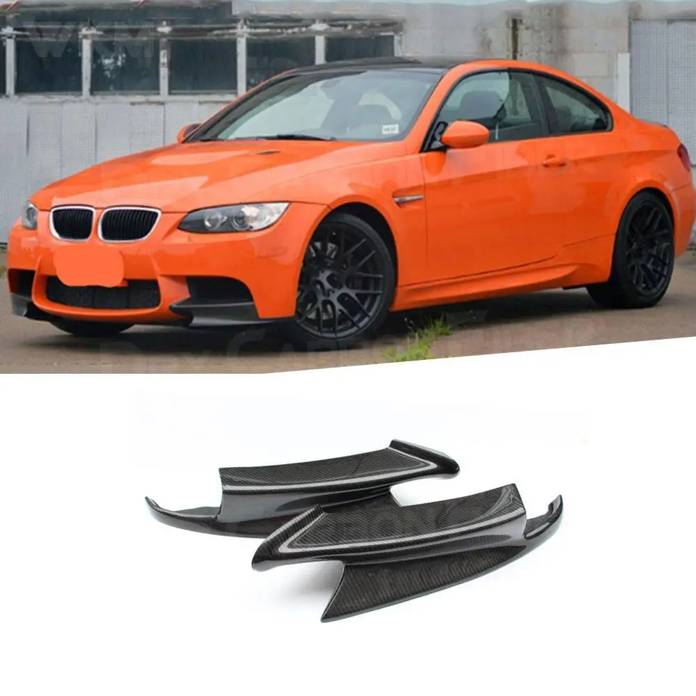 

Carbon Fiber /Forged Carbon Front Bumper lip Splitters Flaps Cupwings For BMW 3 Series E90 E92 E93 M3 2007-2013 Fiberglass