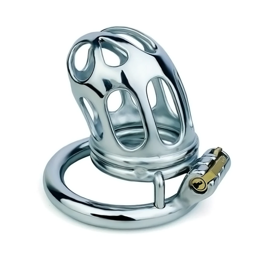 FRKO Stainless Steel Male Chastity Cock Cage Penis Ring Lockcock Bdsm Bondage Erotic Adult Sex Toys For Men Pleasure Sexshop 18+