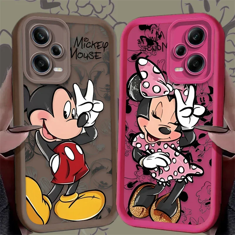 Disney Mickey Minnie Phone Case for Xiaomi POCO X6 X5 X4 GT F3 F4 F5 M6 Pro X3 NFC 13T 12T 11T 13 12 11 Lite 5G NE Soft Cover