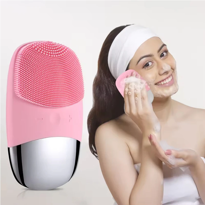 High Quality Rechargeable Electric Face Scrubber Skin Care Beauty Product Facial Cleanser Device Face Wash Brush