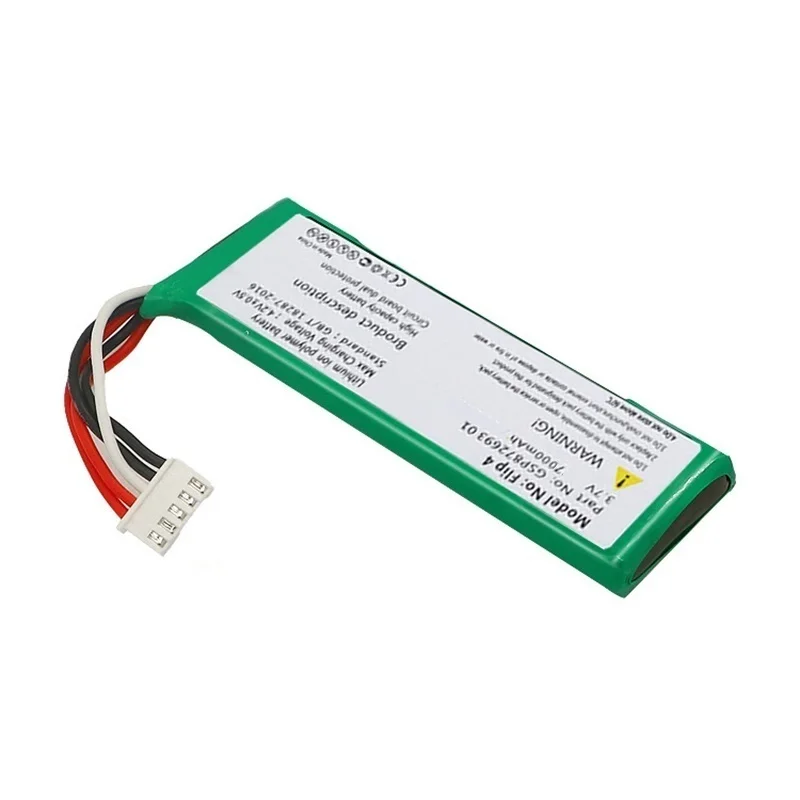 3.7v Battery For JBL Flip 4 Flip4 7000mAh Rechargeable Battery GSP872693 01 For JBL Speaker Flip 4 Flip4 Special Edition Bateria