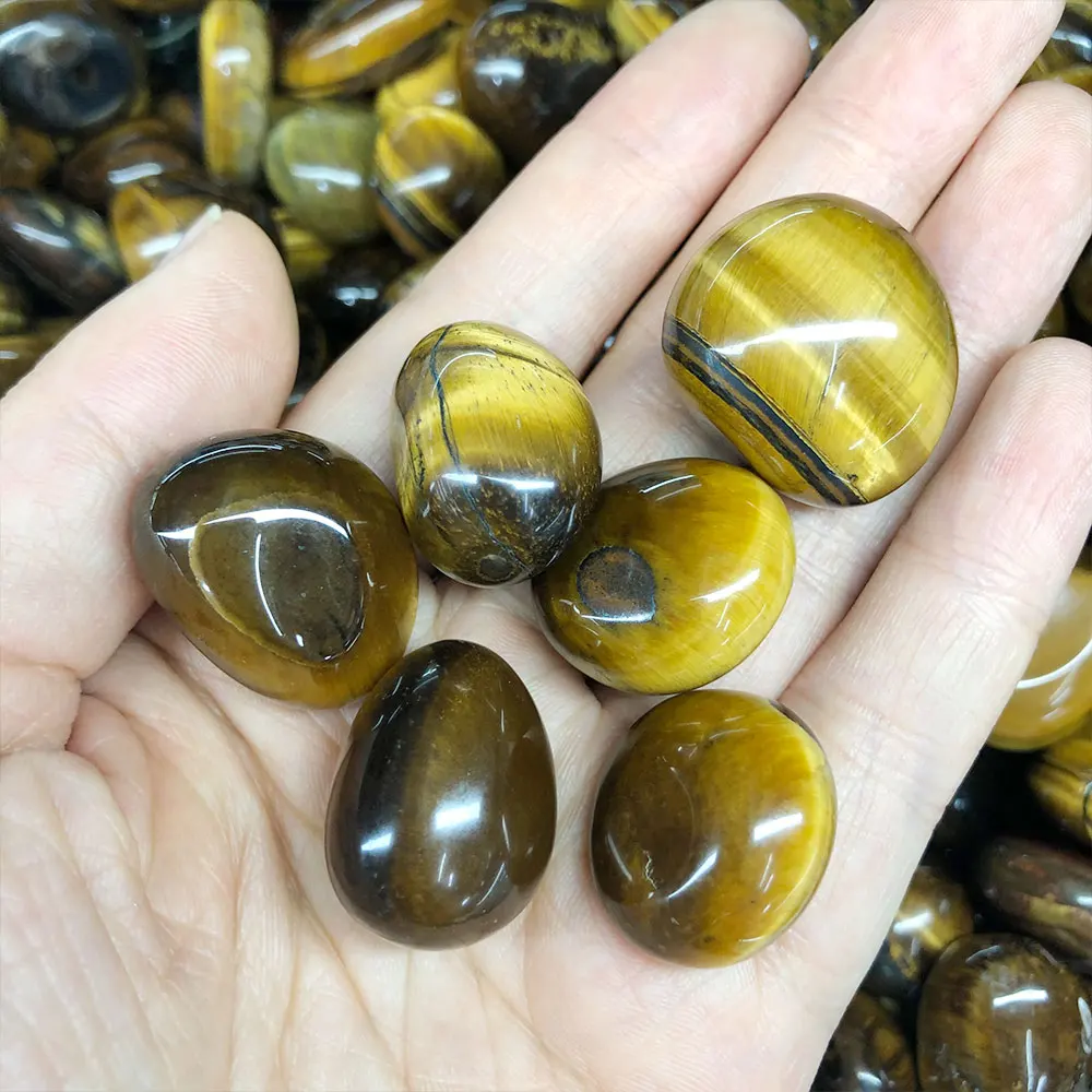Natural Tiger Eye Irregular Tumbled Stone Crystals and Healing Stones Crystal Gemstones Home Decor Reiki Gift Garden Decoration