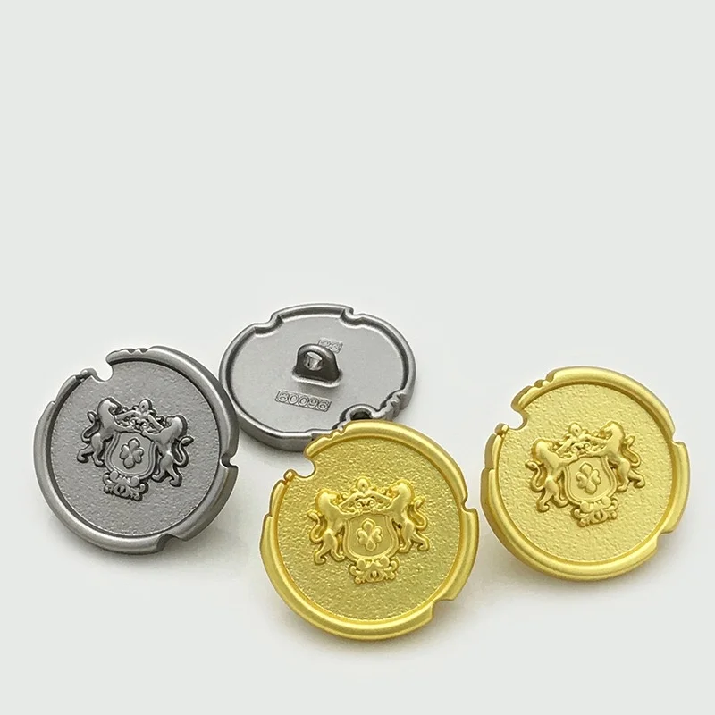 

10 шт. 15 мм 18 мм 20 мм 23 мм классический двойной лев круглый металлический винтажный хвостовик пуговицы DIY швейные пуговицы для костюма рубашки