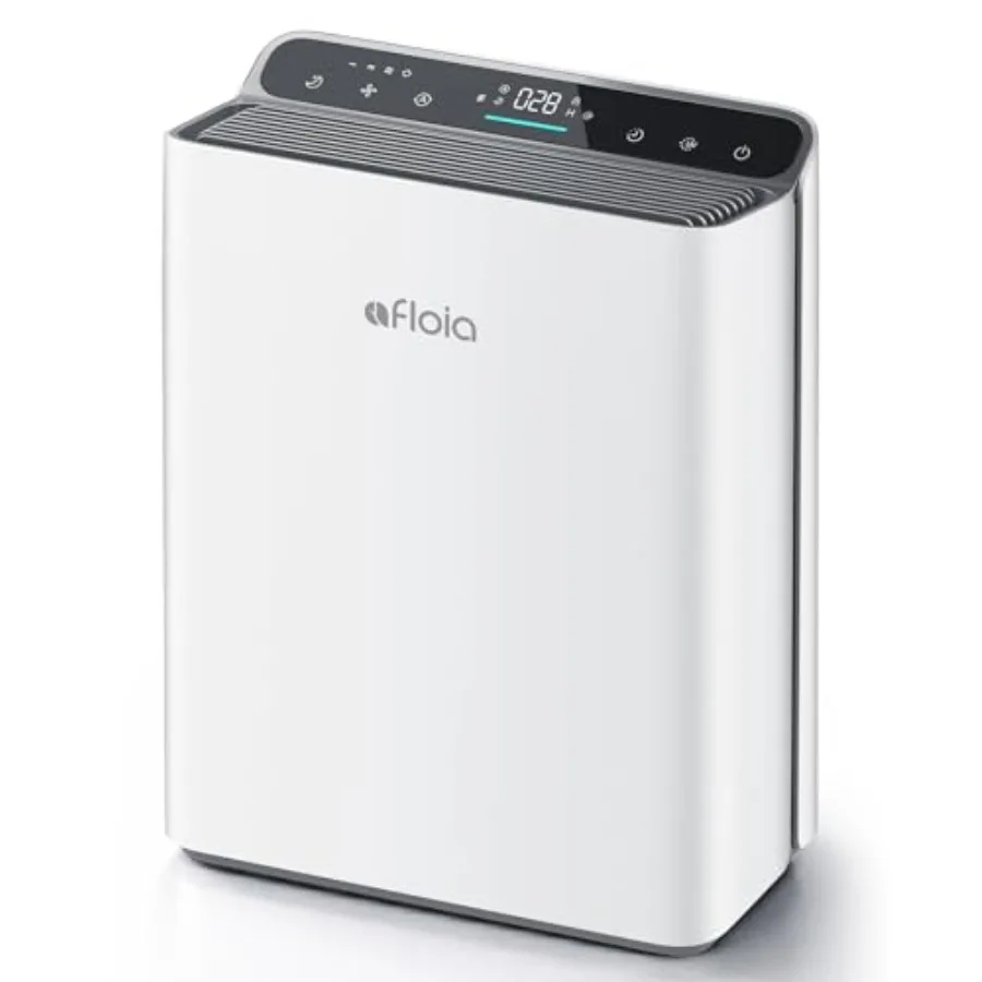 

Очиститель воздуха для дома, больших помещений, спален, площадью до 2000 кв. футов, с дисплеем PM2.5, датчиком качества воздуха и интеллектуальным автоматическим режимом, 3-ступенчатый фильтр C