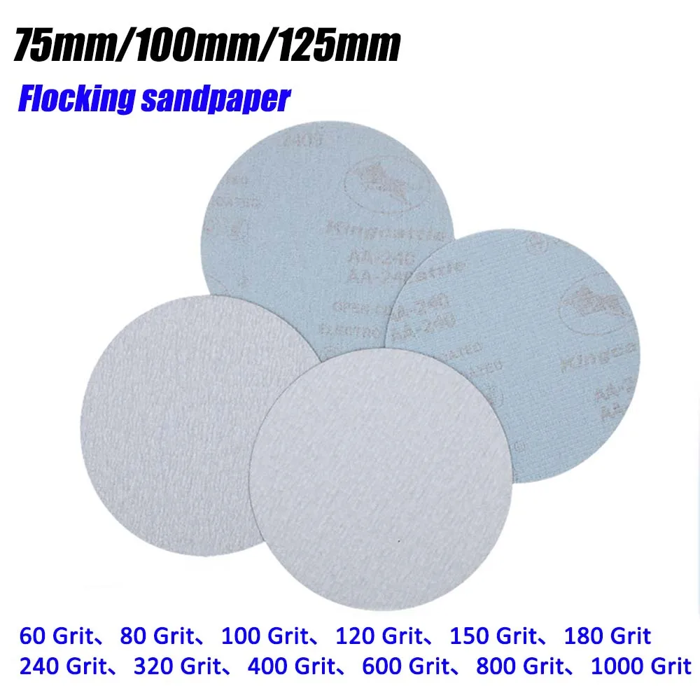 

10pcs 3 4 5 Inch Sanding Discs Assorted 60-1000 Grit Sandpaper Hook and Loop Sanding Disc 125mm Wood Furniture Metal Polishing