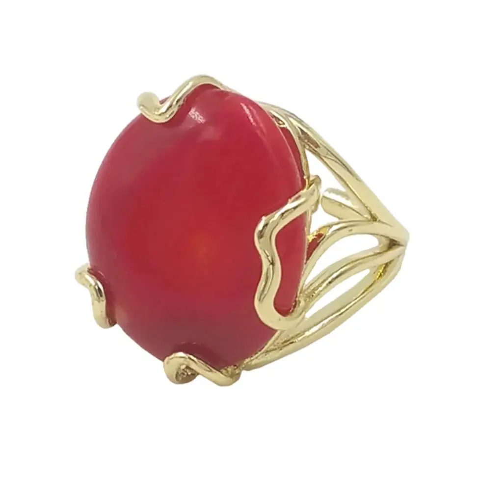 

WT-MPR055 WKT 2025 High-Grade New Style Coral & Pearl Ring Birthday Gift Retro Party Women Accessories Fashion Design Jewelry