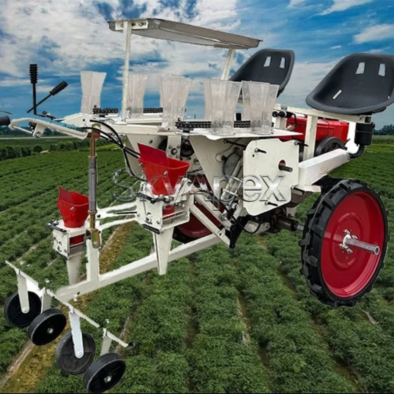Self-propelled Seedling Transplanter Pepper Tomato Cabbage Eggplant Green Vegetable Planting Machine Farm Transplant Equipment