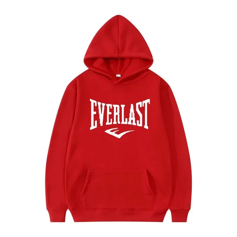 EVERLAST الرجال جديد الربيع والخريف الترفيه مريحة الرجال مقنعين قميص رياضي، بطيئة تشغيل الشارع الترفيه البلوز