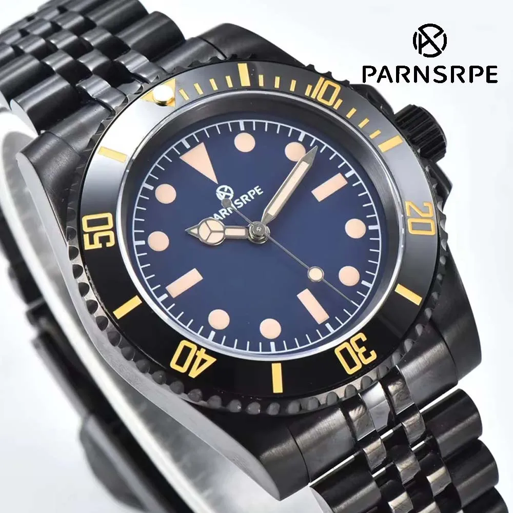 

Men's Business Watch 40MM NH35A PVD Black Sapphire Crystal Luminous Dial C3 Waterproof Modern Automatic Mechanical