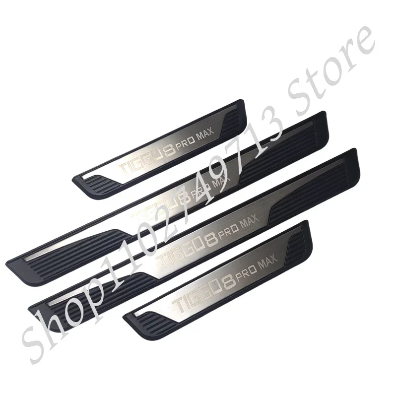 FOR Chery CAOACHERY TIGGO8 PRO TIGGO 8 MAX 2024 2022 Door Sill Scuff Plate Pedal Stainless Steel Pad Guard Car Accessories