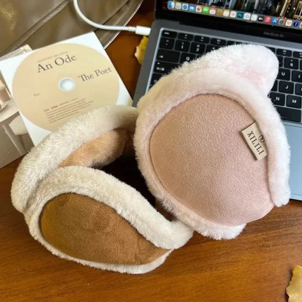مريحة رشاقته أفخم الشتاء غطاء للأذنين بلون الباردة الصوف الأذن يفشل التجمد أفخم واقي أذن النساء