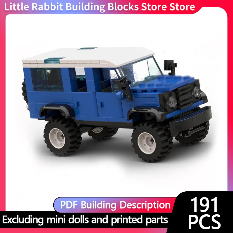 City Car Model MOC Building Bricks Defender 110 Off-Road Vehicle Modular Technology Children Holiday Gifts Assemble Toys Suit