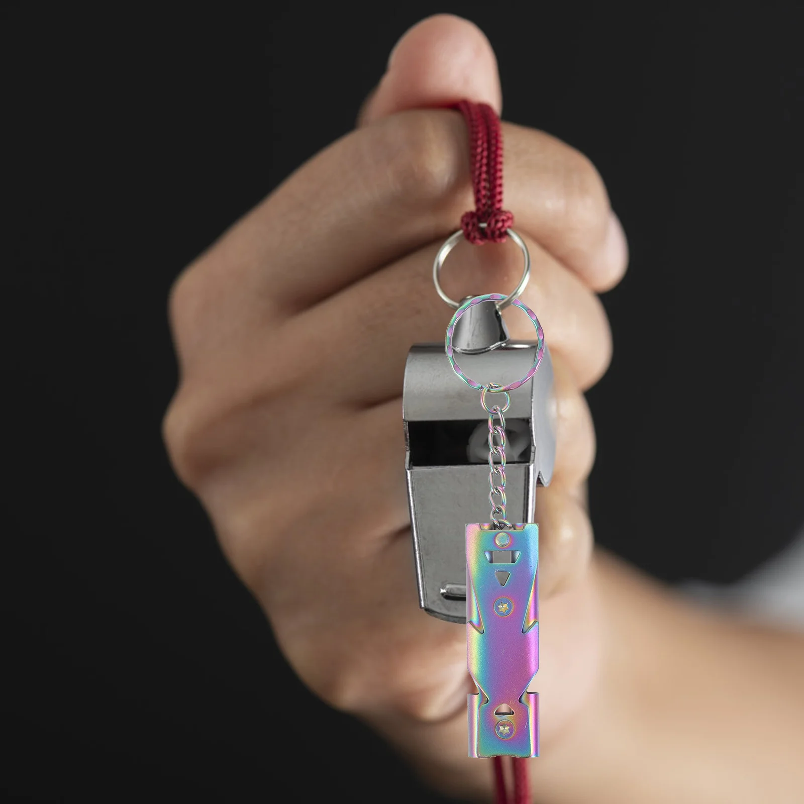 

Stainless Steel Bird Whistle Durable Dog Training Pet Training Accessory Portable Keyring Loud Outdoor Whistle