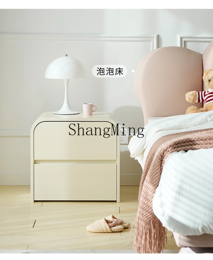 

CL bedside table/modern simple cream air cabinet bedroom storage storage