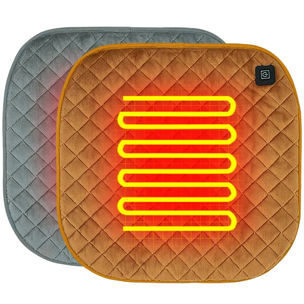 Heated Warming Seat Cushion Portable Warm Heater Pad 3 Speed Temperature Multifunctional USB Charging for Winter Indoor Outdoor