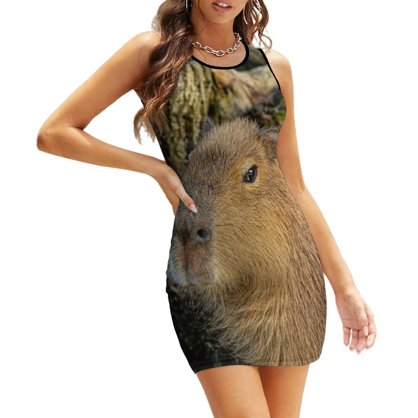 

Just watching the world go by Sleeveless Sundress womans clothing summer dress daily clothes for women