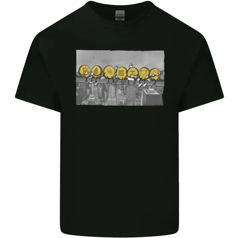 

Мужская хлопковая футболка Crypto Workers Funny New York Parody Bitcoin