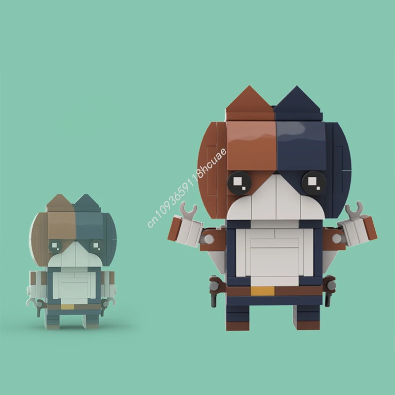 

134 шт. MOC Meowscles Fortnitess Модель Строительные блоки Соберите креативные игрушки на день рождения Образовательные рождественские подарки