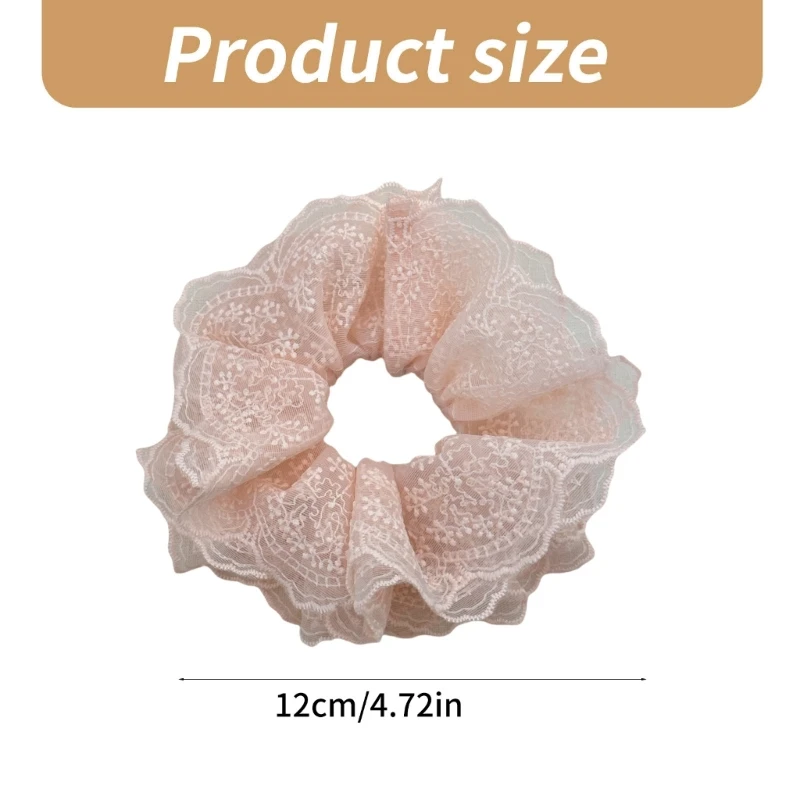 Ikat Rambut Elastis Ikat Rambut Renda Nyaman untuk Penataan Rambut Wanita