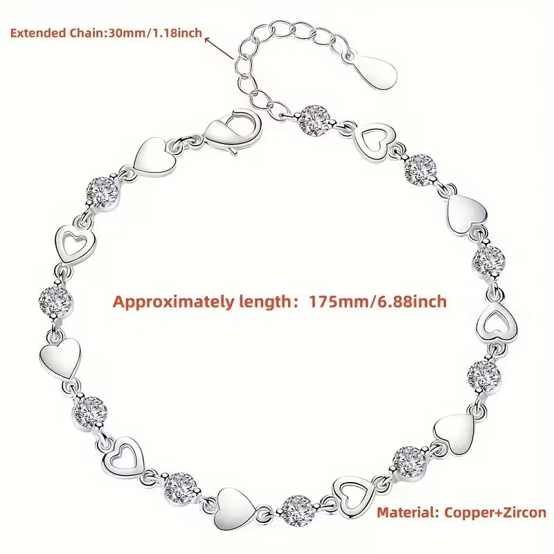 Gift Boxed Newest Heart Bracelet for Sister, Sister Bracelet Gift, Birthday Gift for Sister, Sentimental with Message Box