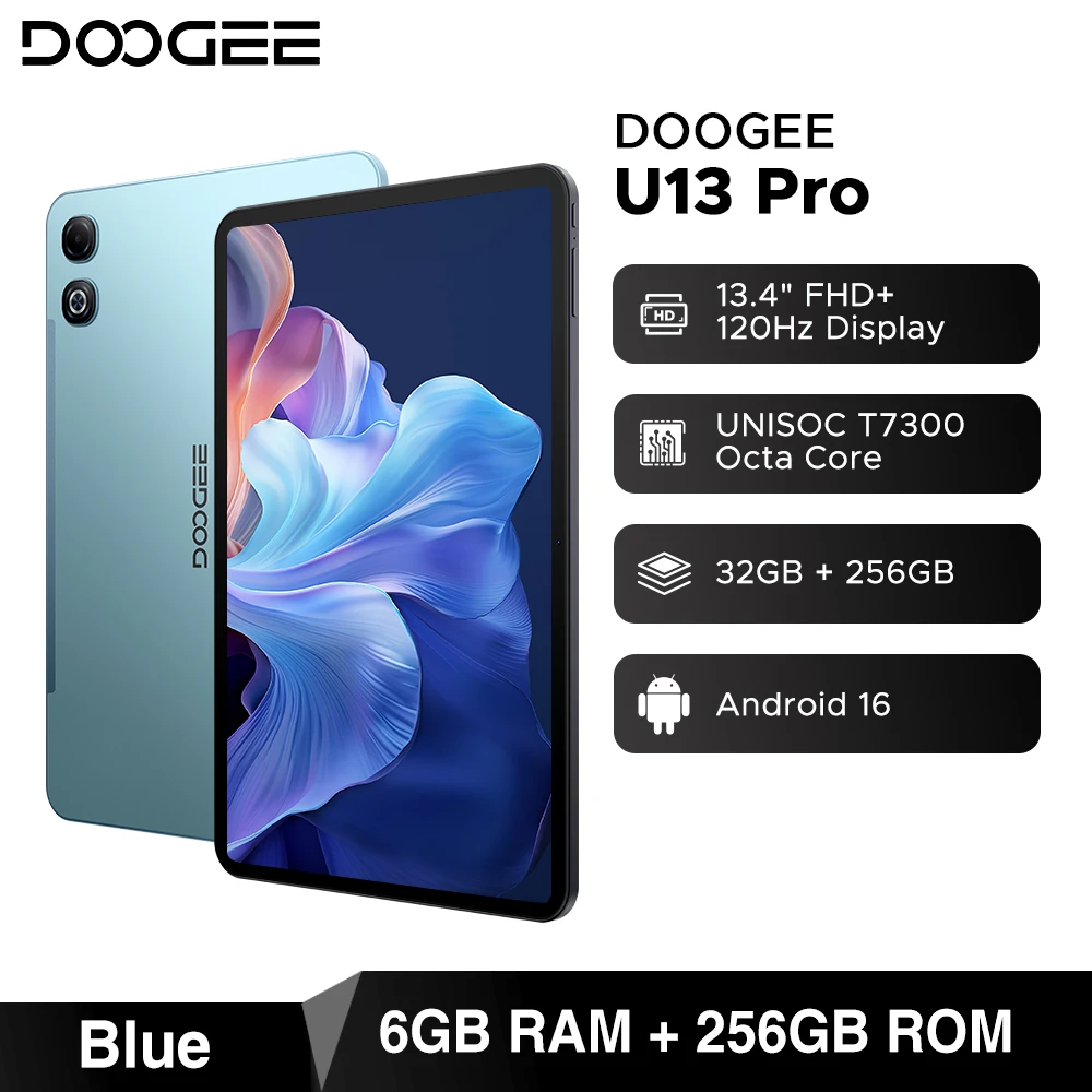 Global Version DOOGEE U13 Pro Tablet PC Android 16 Gemini AI 13