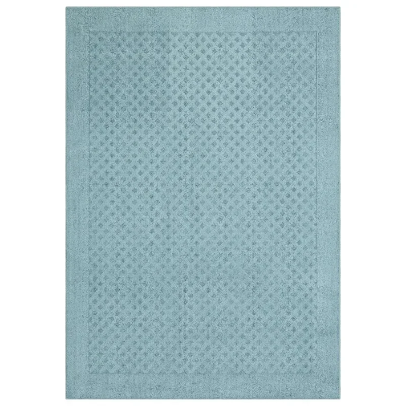 

New Upgrade,5' x 7' Solid Diamond Olefin Blue Indoor Area Rug,NEW,Free shippment