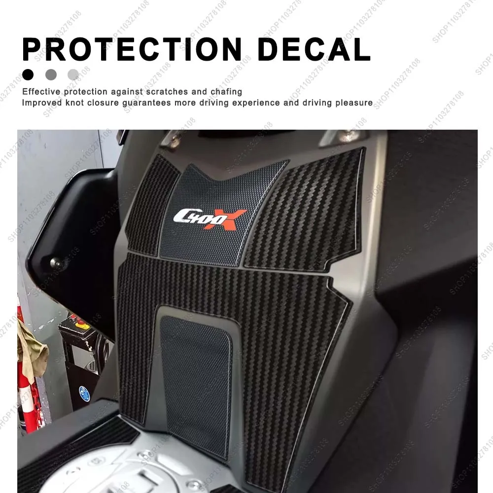 For BMW C400X 2023 2021 Motorcycle Anti slip Tank Pad Side Traction Pads Protector Sticker 3D Resin Stickers kit