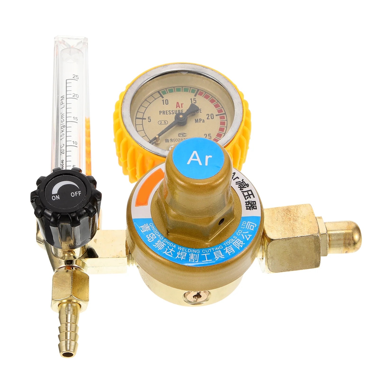 

Argon Gas Regulator Anti-Fall Design Control For Welding Gas Meter Pressure Gauge Durable Welder