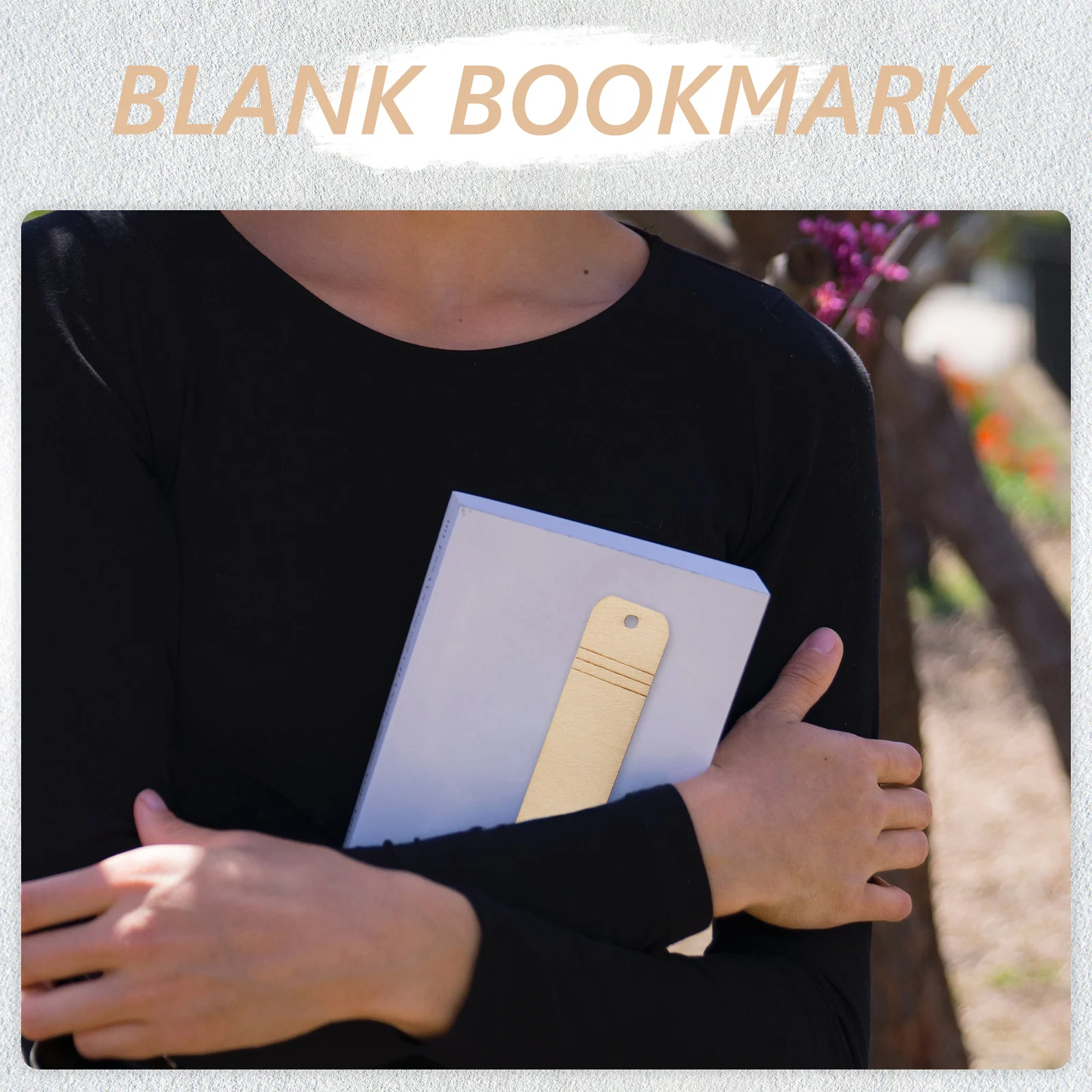 

20Pcs Wooden Pencil Blank Bookmarks Unfinished DIY Craft Materials with Rope Hole for Reading Bookmarks Decoration Party Gift