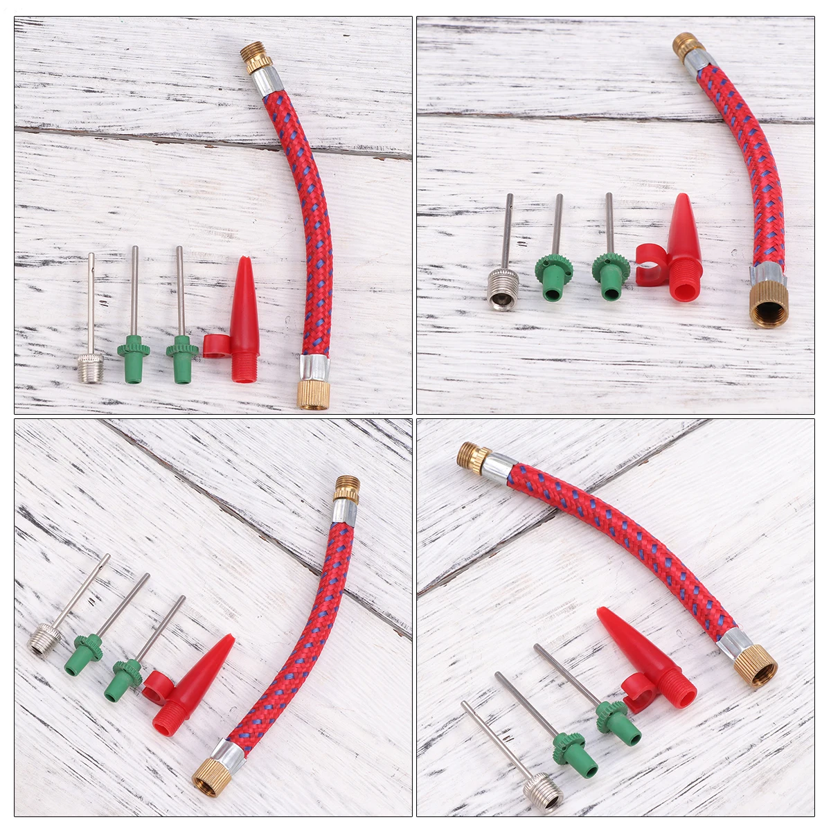 

5pcs Pump Needles Set Stainless Steel Air Inflation for Basketball Football Tyres MultiFunction Portable Gaming Accessories