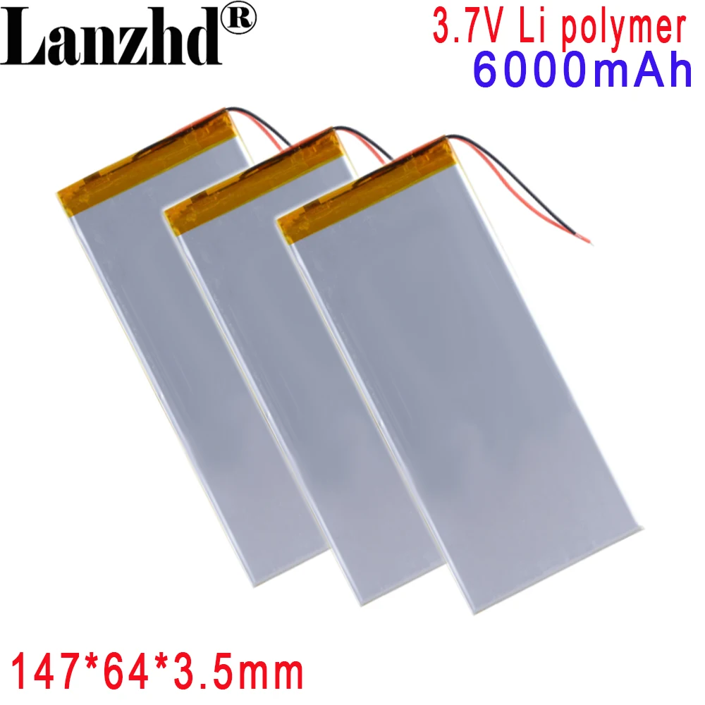 Li-polymer 3.7V 6000mAh Rechargeable Battery compatible with the k1 shield tablet Nvidia Shield 147*63*3.8mm 3863147