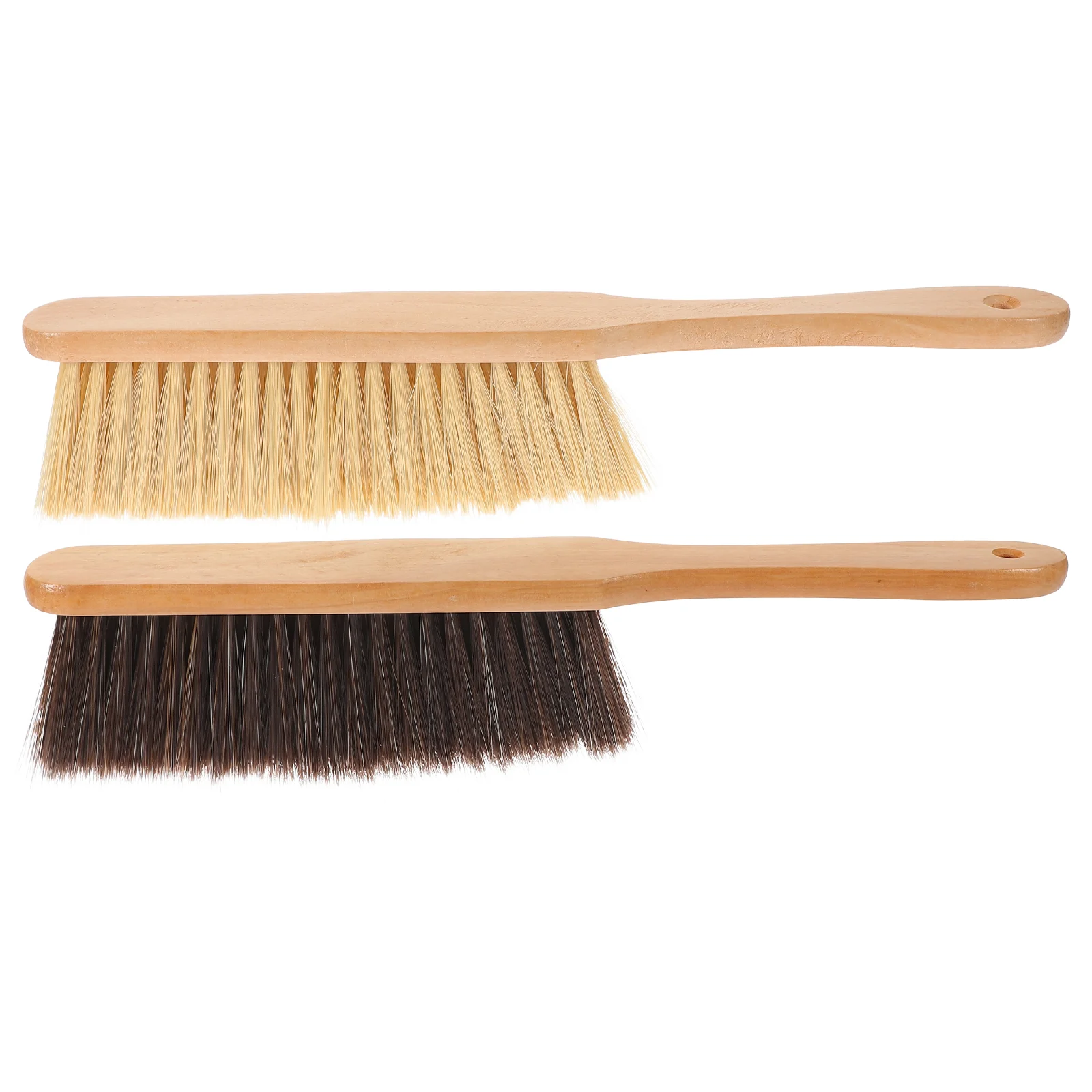 Dust Cleaning Brush Hand Broom Wood Whisk Kitchen Dirt Soft Sofa Bed Bench Dusting Handheld