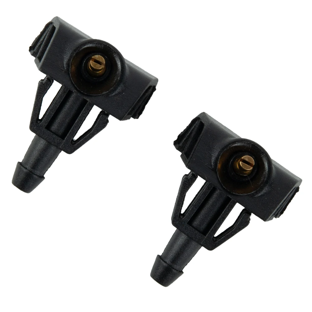 Windshield Washer Nozzles 2pcs/set Auto Accessories Black New Plastic Metal Car Windscreen Wiper For Nissan TIIDA