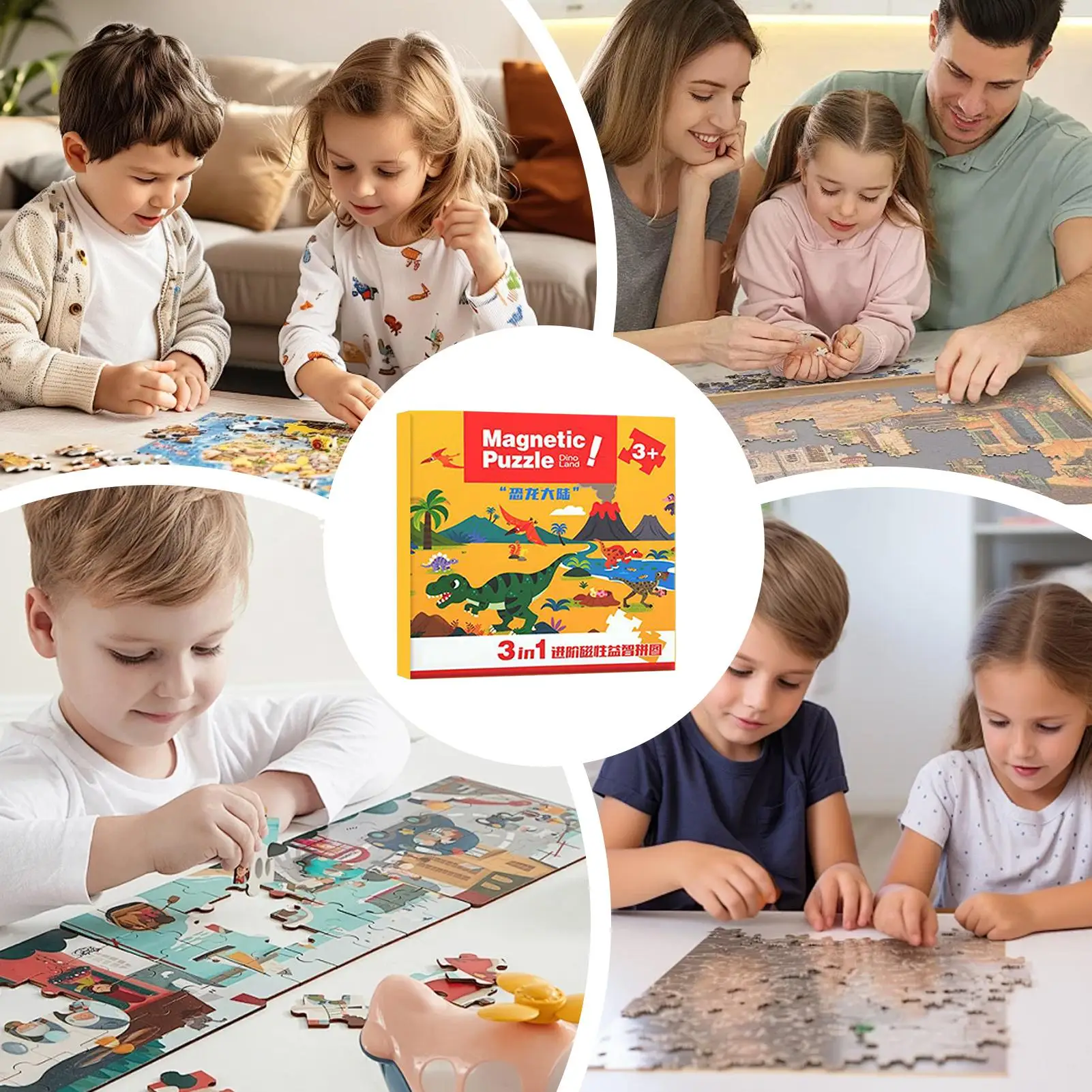 Rompecabezas de viaje magnéticos para niños de 2 a 6 años, juegos educativos de aprendizaje para preescolar, viaje por carretera, regalo de cumpleaños y Navidad