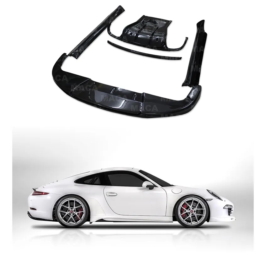 Premium Carbon Fiber Vorsteiner Style Body Kits For Porsche 911.1 Aerodynamic Performance 2012-2015