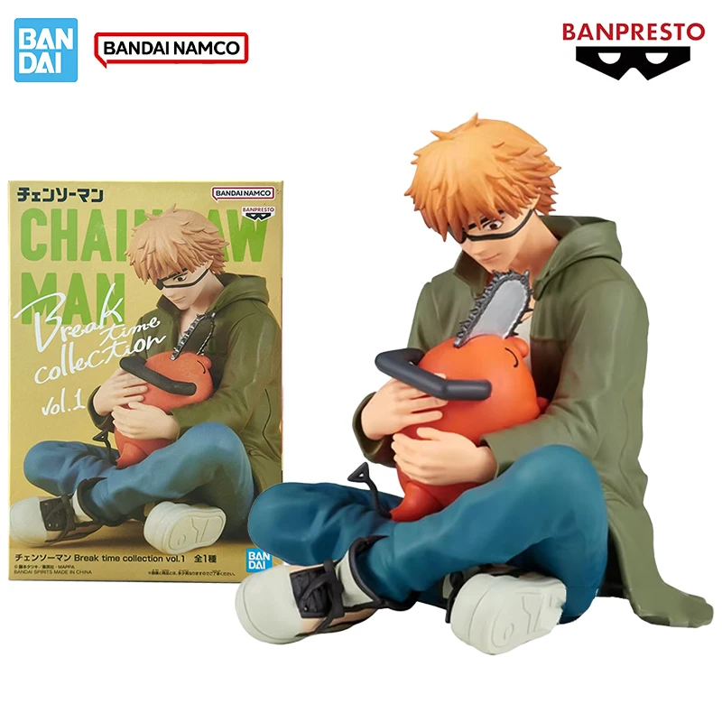 

Bandai Genuine Chainsaw Man Banpresto Break Time Denji Pochita Collection Vol. 1 Anime Figure Model Boxed Dolls Collectible Toy